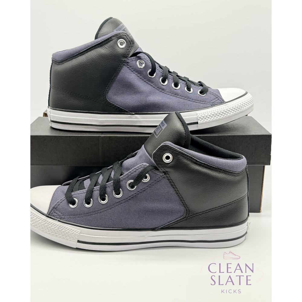 Converse Chuck Taylor All Star High Street Mid Black/White Men's 9 NIB - Picture 3 of 5